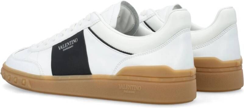 Valentino Garavani Wit zwarte lage top sneakers Ss24 White Heren