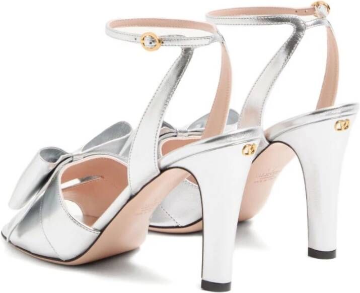 Valentino Garavani Zilveren Boog Sandalen voor Vrouwen