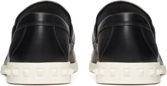 Valentino Garavani Zwart Wit VLogo Signature Instap Schoenen Black Heren