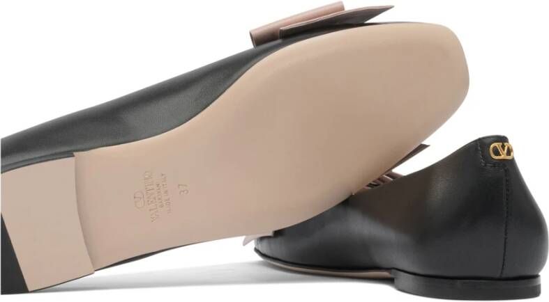 Valentino Garavani Zwarte Bow Ballerina Schoenen