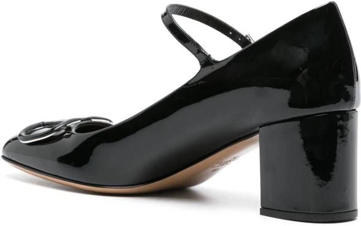 Valentino Garavani Zwarte hak sandalen Black Dames