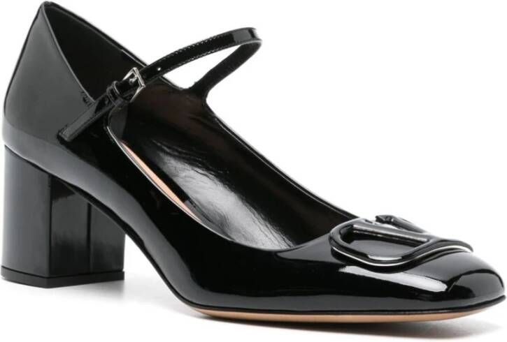 Valentino Garavani Zwarte hak sandalen Black Dames