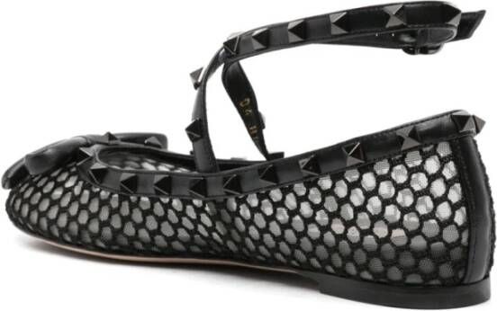 Valentino Garavani Zwarte hak sandalen Black Dames