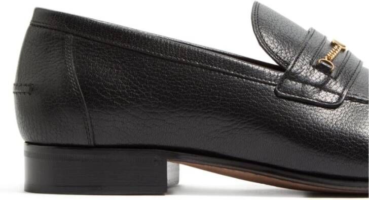 Valentino Garavani Zwarte Slip-On Platte Schoenen Ronde Neus