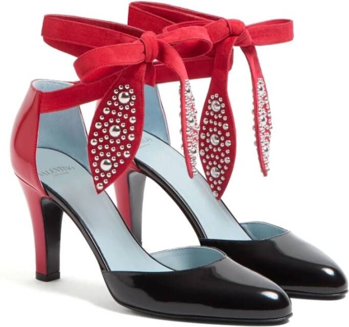 Valentino Garavani Sandalen Foliefoliage Sandal With Color-Block Design And Be in zwart - Foto 3