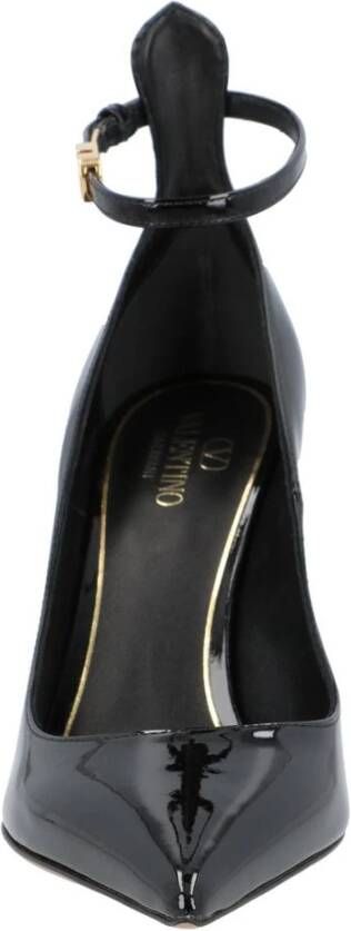 Valentino Garavani Zwarte Lakleren Enkelband Pumps