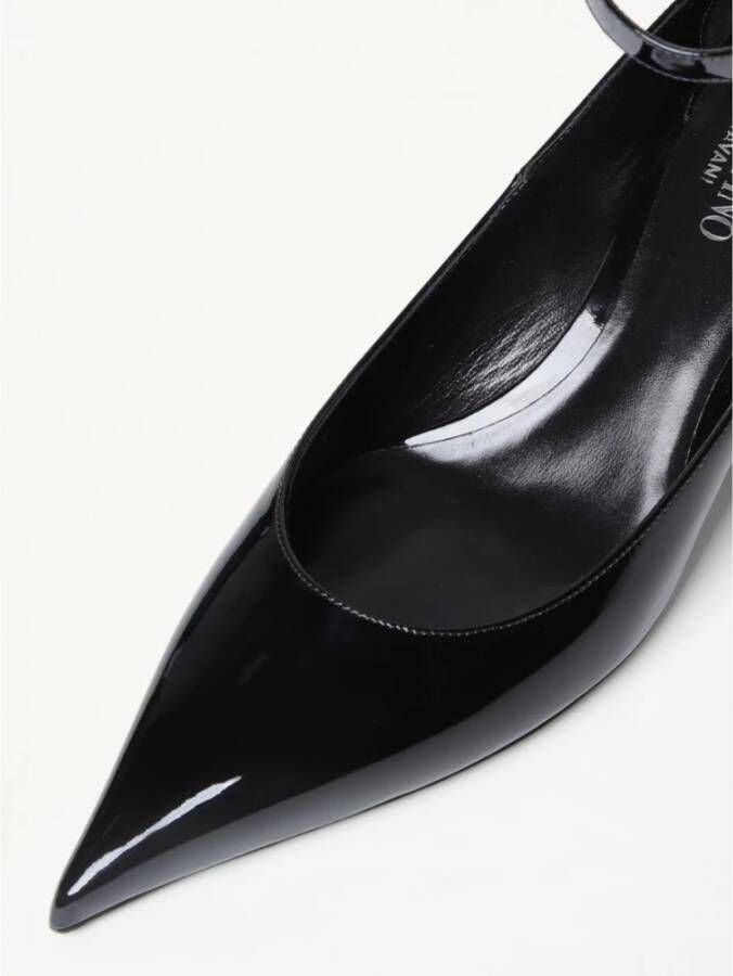 Valentino Garavani Zwarte lakleren pumps met hoge hak