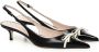 Valentino Garavani Zwarte Lakleren Slingback Strik Hakken Black Dames - Thumbnail 2