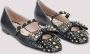 Valentino Garavani Zwarte Leren Ballerina's Elegante Studs - Thumbnail 2