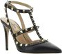 Valentino Garavani Zwarte Leren Pumps met Puntige Neus Black Dames - Thumbnail 5