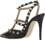 Valentino Garavani Zwarte Leren Pumps met Puntige Neus Black Dames - Thumbnail 6