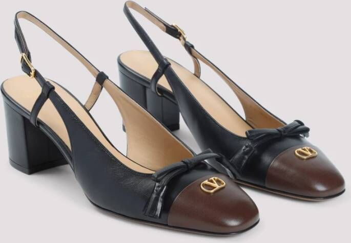 Valentino Garavani Zwarte Leren Pumps voor Vrouwen