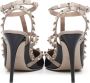 Valentino Garavani Zwarte Leren Rockstud Hakken Black Dames - Thumbnail 3
