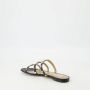 Valentino Garavani Zwarte leren Rockstud sandalen Black Dames - Thumbnail 7