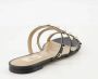Valentino Garavani Zwarte leren Rockstud sandalen Black Dames - Thumbnail 8