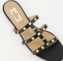 Valentino Garavani Zwarte leren Rockstud sandalen Black Dames - Thumbnail 9