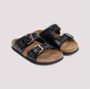 Valentino Garavani Zwarte Leren Slide Sandalen Ss24 Black Dames - Thumbnail 3