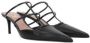 Valentino Garavani Zwarte Leren Studded Sandalen Black Dames - Thumbnail 2