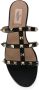 Valentino Garavani Zwarte Leren Studs Sandalen - Thumbnail 2