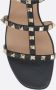 Valentino Garavani Zwarte Leren Studs Sandalen Black Dames - Thumbnail 4