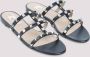 Valentino Garavani Zwarte leren Rockstud sandalen Black Dames - Thumbnail 13
