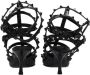 Valentino Garavani Zwarte Patentleren Studs Midhak Sandalen - Thumbnail 2
