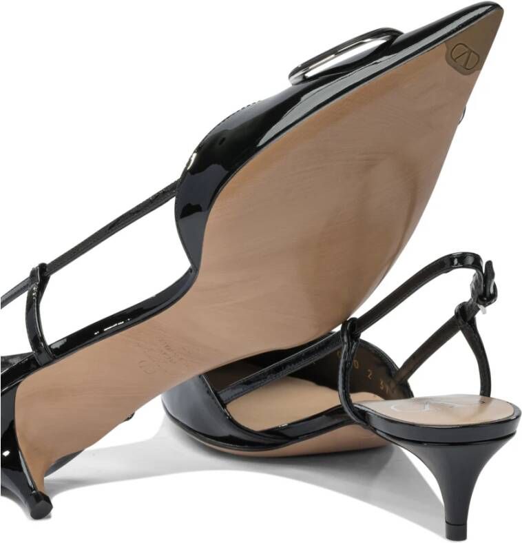 Valentino Garavani Zwarte Pumps VLogo Signature Slingback
