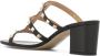 Valentino Garavani Zwarte Rockstud Leren Sandalen Black Dames - Thumbnail 3