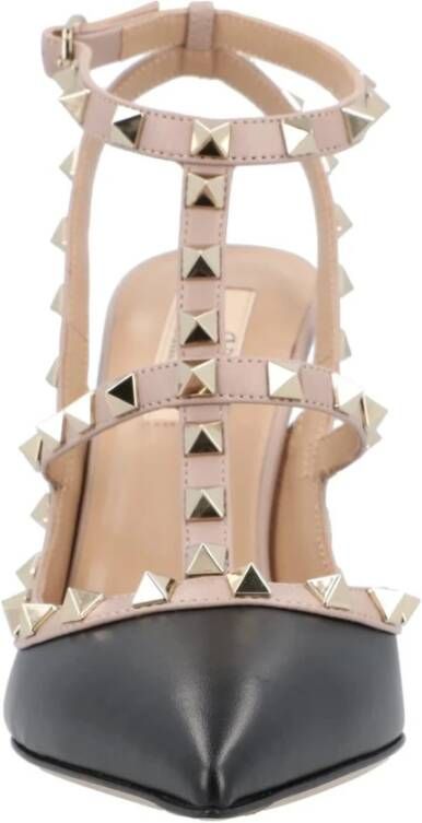 Valentino Garavani Zwarte Rockstud T-Strap Pumps