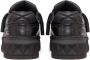 Valentino Garavani Zwarte leren Stud Baskets Lente-Zomer 2025 Black Heren - Thumbnail 7