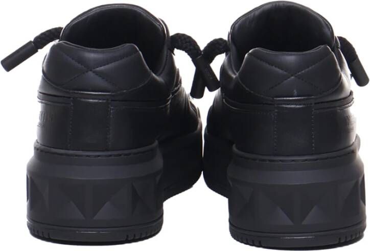 Valentino Garavani Zwarte Roman Stud Sneakers Black Heren - Foto 3