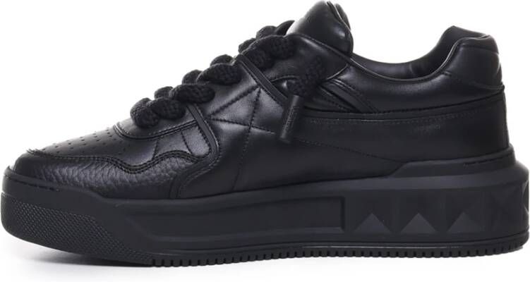 Valentino Garavani Zwarte Roman Stud Sneakers Black Heren - Foto 4