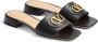 Valentino Garavani Zwarte Vierkante Sandalen met Open Teen - Thumbnail 2