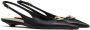 Valentino Garavani Zwarte VLogo leren slingback balletflats Black Dames - Thumbnail 3