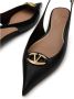 Valentino Garavani Zwarte VLogo leren slingback balletflats Black Dames - Thumbnail 5