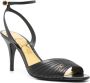 Valentino Garavani Stiletto leren sandalen met VLogo-plaatje Black Dames - Thumbnail 5