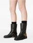 Valentino Garavani Zwarte VLogo Signature Square Toe Laarzen Black Dames - Thumbnail 8