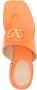 Valentino Oranje Leren Sandalen Slip-On Stijl - Thumbnail 2