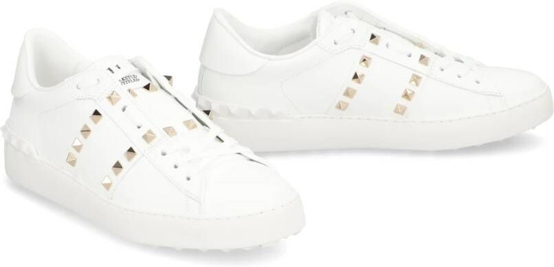 Valentino Rockstud Untitled leren sneakers White Dames