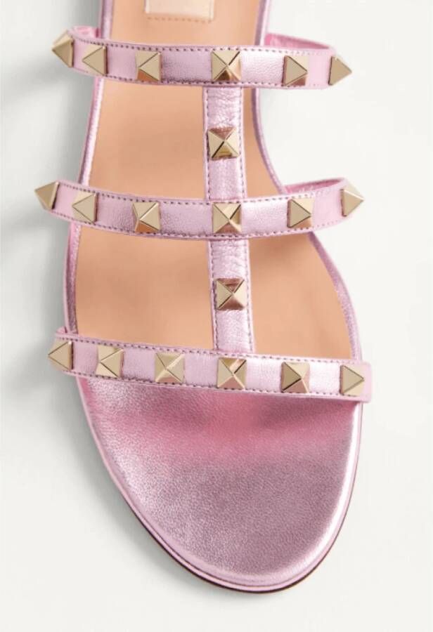 Valentino Roze Rockstud Kooi Sandalen