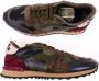 Valentino Camouflage Rockrunner Sneakers Rood Heren - Thumbnail 2