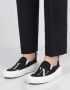 Valentino Logo Slip on Sneakers Zwart Wit Black Heren - Thumbnail 7