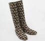 Valentino Vintage Pre-owned Canvas boots Beige Dames - Thumbnail 4
