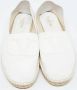 Valentino Vintage Pre-owned Canvas flats White Dames - Thumbnail 3