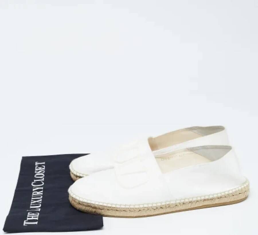 Valentino Vintage Pre-owned Canvas flats White Dames