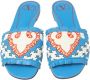 Valentino Vintage Pre-owned Canvas sandals Blue Dames - Thumbnail 2