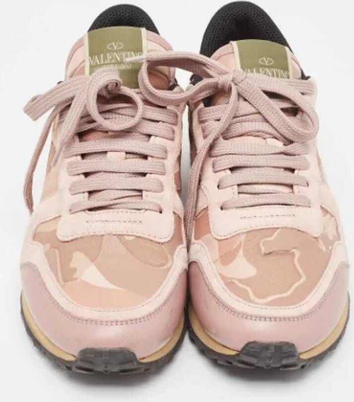 Valentino Vintage Pre-owned Canvas sneakers Pink Dames