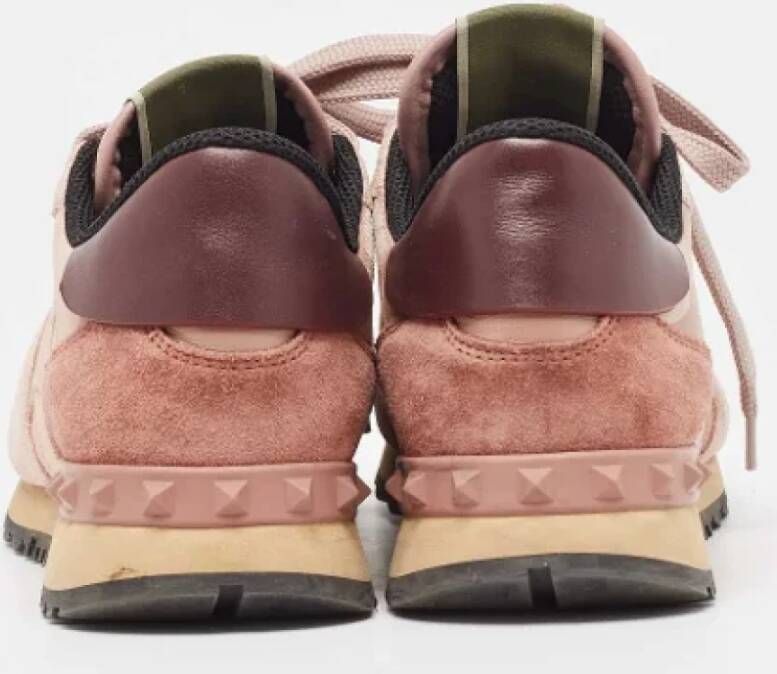 Valentino Vintage Pre-owned Canvas sneakers Pink Dames