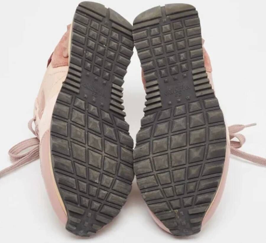 Valentino Vintage Pre-owned Canvas sneakers Pink Dames