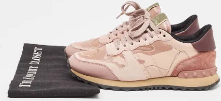 Valentino Vintage Pre-owned Canvas sneakers Pink Dames